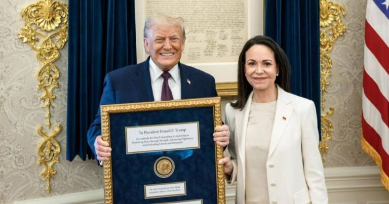 ¿Puede Trump quedarse con la medalla del Nobel de María Corina Machado?