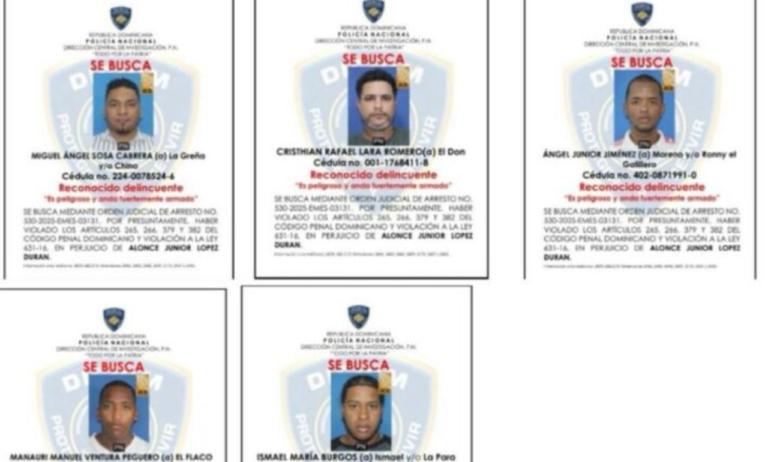 Policía Nacional desmantela banda dedicada a asaltos a mano armada en SDE