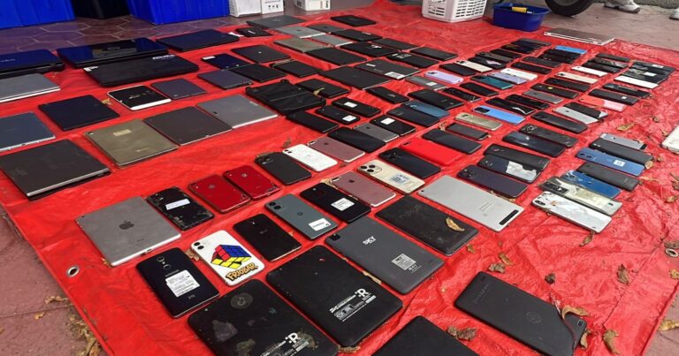 PN y MP recuperan celulares sustraídos mediante allanamiento y ocupan equipos para fines de investigación