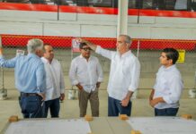 Presidente Abinader supervisa avances del Monorriel de Santiago